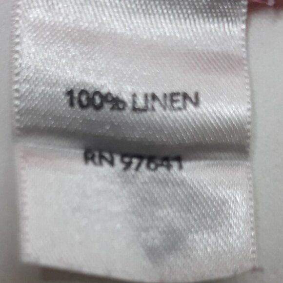 J. Jill Love Linen Button Down Top 2X Coral - Picture 8 of 9